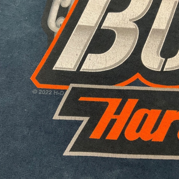 Harley-Davidson Long Sleeve Bulldog Smithfield NC Graphic Tee Size XL - Picture 10 of 12